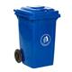 Wheelie Bin; 80L; 30% Recycled Polyethylene; Blue