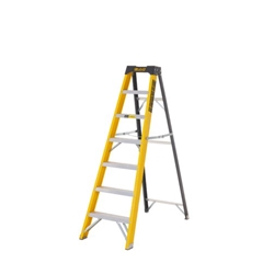 Climb-It® Glass Fibre Swingback Stepladder; 6 Tread; 150kg; Yellow/Black