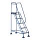 Domed Feet Step - 5 Tread - Punched - Blue