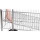 Wire Trolley; 2 Shelves (1 removable); Fixed/Swivel (x2 Braked) Castors; Chrome Plated Wire; 120kg; Silver