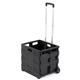 Proplaz® Folding Box Truck; Fixed Wheels; Plastic; 35kg; Black