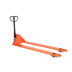 Vulcan® Long Fork Pallet Truck; Fork Length mm: 2000; Width Over Forks mm: 685; 2000kg; Steel; Orange