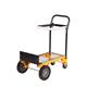Three Position Truck with Bag Holder; Fixed/Swivel Wheels; Steel; 80kg; Black/Yellow