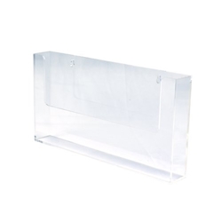 Deflecto A4 Landscape Flat Back Countertop Literature Holder Clear - 39620-EU