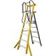 Climb-It® Glass Fibre Podium Step; 5 Tread; 150kg; Yellow/Black