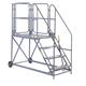 Work Platform - Easy Slope - 1200mm Platform - 4 Tread - Grey