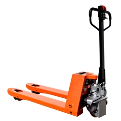 Vulcan® Semi Powered Pallet Truck; Fork Length mm: 1150; Width Over Forks mm: 540; 1800kg; Steel; Orange
