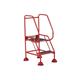 Domed Feet Step - 2 Tread - Anti Slip - Red