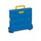 Proplaz® Folding Box Truck; Fixed Wheels; Plastic; 25kg; Blue/Yellow