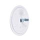 Circular Traffic Mirror with Reflective Edges; 800mm dia; White/Red