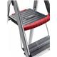 Double Decker Step; 6 Tread; Aluminium; 150kg; Silver/Black/Red