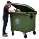 Wheelie Bin; 660L; Polyethylene; Green