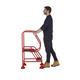 Domed Feet Step - 2 Tread - Anti Slip - Red