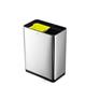 Durable NO TOUCH DUO Sensor Waste Bin 2 x 20L Capacity Silver - 342423
