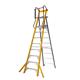 Climb-It® Glass Fibre Podium Step; 8 Tread; 150kg; Yellow/Black
