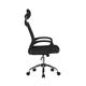Sigma – High Back Mesh Chair with Height Adjustable Headrest & Fixed Sturdy Arms Black