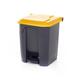 Pedal Bin; 30L; Polypropylene; Grey Body & Yellow Lid