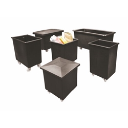 100% Recylced Polyethylene Mobile Tapered Truck; 72L; Black