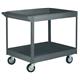 Tray Trolley; 2 Deep Trays; Swivel (x2 Braked)Castors; Steel; 250kg; Grey
