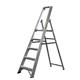 Climb-It® Aluminium Platform Stepladder; 5 Tread; 150kg; Silver