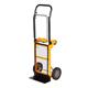 Three Position Truck with Bag Holder; Fixed/Swivel Wheels; Steel; 80kg; Black/Yellow
