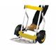 'THE PRO ' Folding Sack Truck; Puncture Proof Wheels; Aluminum; 270kg; Silver/Yellow/Black