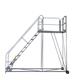 Work Platform - Easy Slope - 1800mm Platform - 5 Tread - Grey