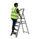 Climb-It® Aluminium Platform Stepladder; 5 Tread; 150kg; Silver