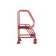 Domed Feet Step - 2 Tread - Anti Slip - Red
