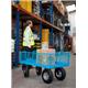 General Purpose Truck; Mesh Base; Mesh Sides & Ends with Pneumatic Wheels; 400kg; Blue