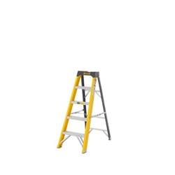 Climb-It® Glass Fibre Swingback Stepladder; 4 Tread; 150kg; Yellow/Black