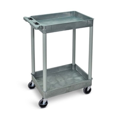 Super Strength® Multi Purpose Trolley; 2 Storage Trays; 610 x 460 x 980; Swivel (x2 Braked)Castors; Polyethylene; 150kg; Grey