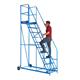 Warehouse Steps - 600mm Platform - 13 Tread - Blue