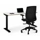 Sit-Stand Solo Height Adjustable Desk - 1200mm x 800mm Cashmere Grey FU2005