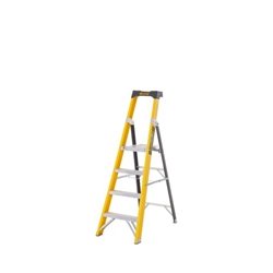 Climb-It® Glass Fibre Platform Stepladder; 4 Tread; 150kg; Yellow/Black