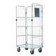 Roll Container; Swivel (x2 Braked) Castors; Steel; 600kg; Silver