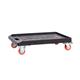 Connectable & Stackable Container Dolly; 670 x 460 x 145; Fixed/Swivel (x2 Braked) Castors; Heavy Duty Plastic; 300kg; Black