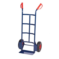 Steel Sack Truck; Pneumatic Wheels; Steel; 250kg; Blue