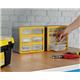 Compartment Storage Box; 8 small & 4 large drawers; Yellow/Grey