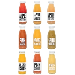 PRESSUICE Summer Variety Pack Juice Smoothie 250 ml - Fruit Mix 12 bottles