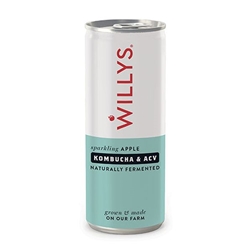 Willy's Apple Switchel with Kombucha & ACV 250ml [Pack of 12]