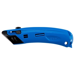 Guarded Spring Back Safety Cutter Blue 