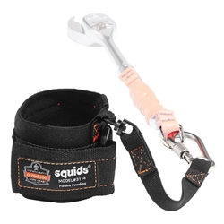 Ergodyne Pull-On Wrist Tool Lanyard Carabiner Black 