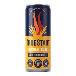 TrueStart Original Black Cold Brew Coffee Can 250ml [Pack of 12]