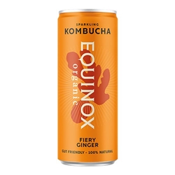 Equinox Fiery Ginger Organic Kombucha 250ml [Pack of 12]