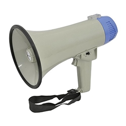 Handheld Compact Megaphone 10W  Grey 220X140Mm