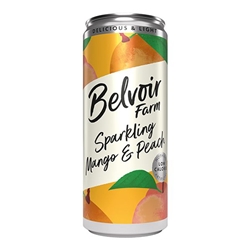 Belvoir Fruit Farm Delicious and Light Mango and Peach 330ml [Pack of 12]