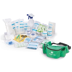 Click Medical Personal Sports First Aid Kit In Bumbag Green 