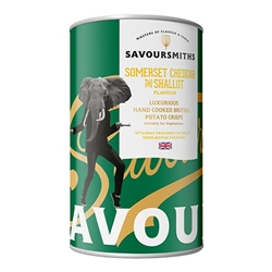 Savoursmiths Crisps Somerset and Shallot Crisps Tin 100g [Pack of 12]