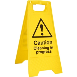 Cleaning In Progress A Board Yellow 